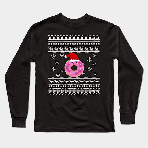 Donut Christmas Gift Long Sleeve T-Shirt by othmane4